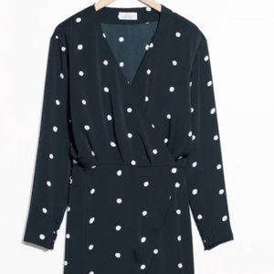 & Other Stories Polka Dot Wrap Dress